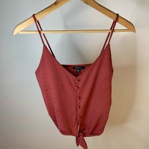 Dynamite Coral Crop Top